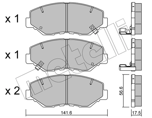 Brake Pad Set, disc brake