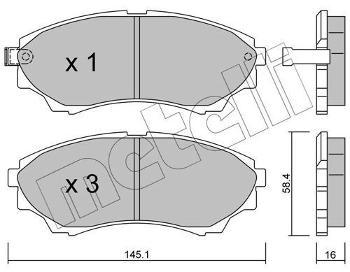 Brake Pad Set, disc brake
