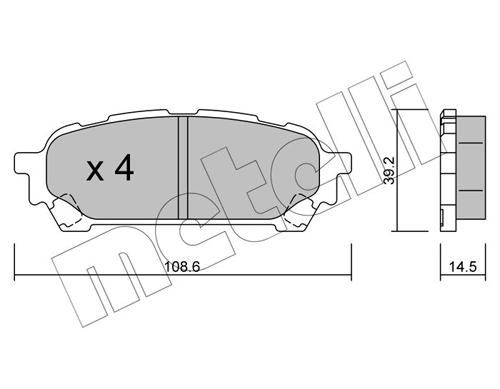 Brake Pad Set, disc brake