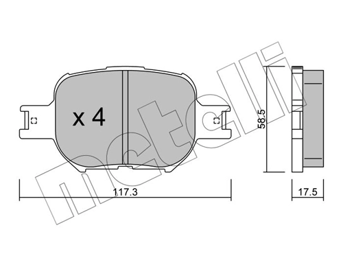 Brake Pad Set, disc brake