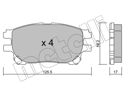 Brake Pad Set, disc brake