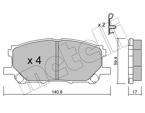 Brake Pad Set, disc brake