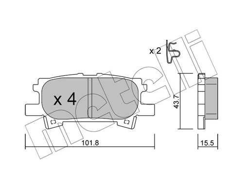 Brake Pad Set, disc brake