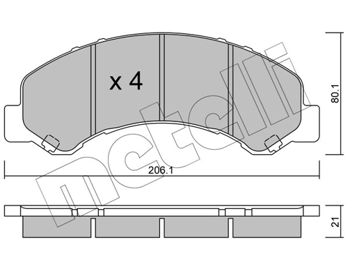 Brake Pad Set, disc brake