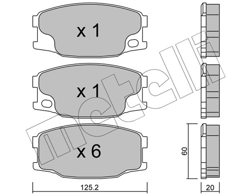 Brake Pad Set, disc brake