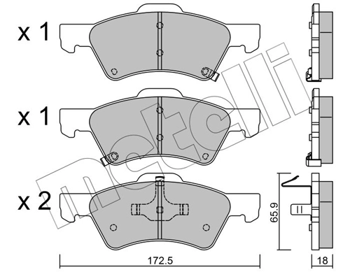 Brake Pad Set, disc brake