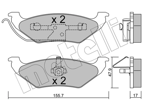 Brake Pad Set, disc brake