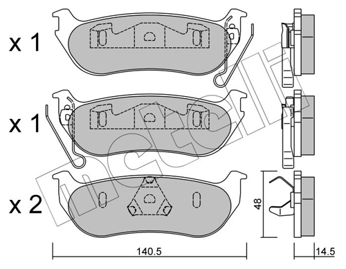Brake Pad Set, disc brake