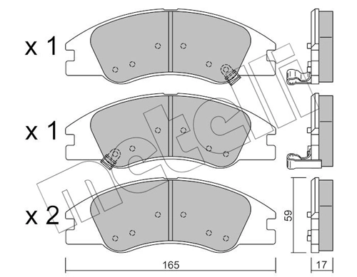 Brake Pad Set, disc brake
