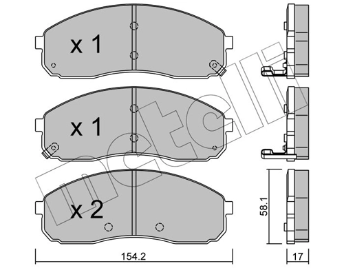 Brake Pad Set, disc brake