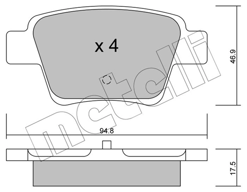 Brake Pad Set, disc brake
