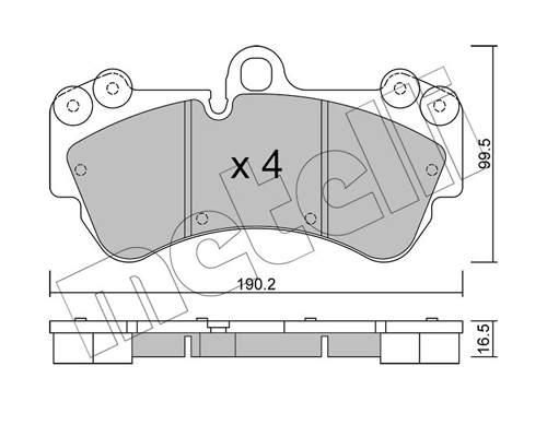 Brake Pad Set, disc brake