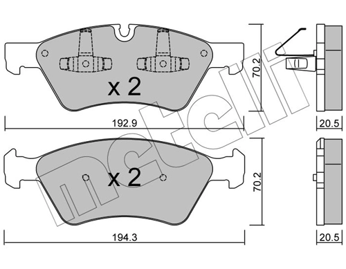 Brake Pad Set, disc brake