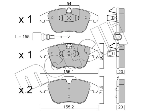 Brake Pad Set, disc brake