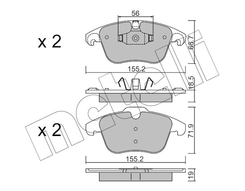 Brake Pad Set, disc brake