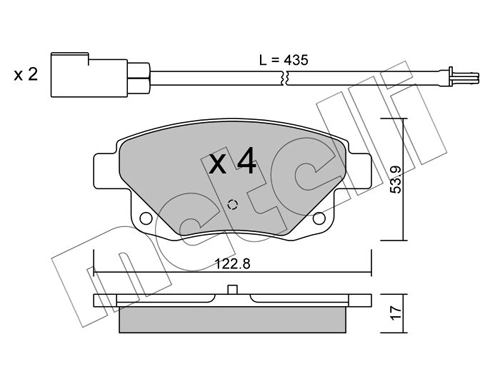 Brake Pad Set, disc brake