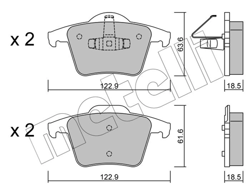 Brake Pad Set, disc brake