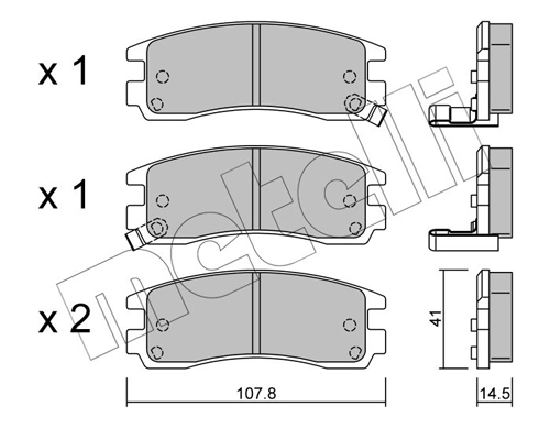Brake Pad Set, disc brake
