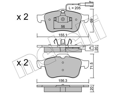 Brake Pad Set, disc brake