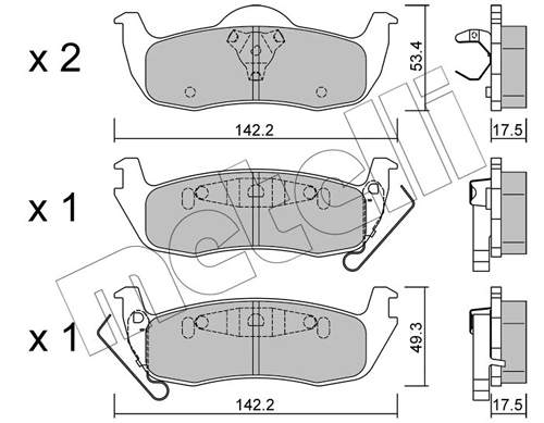 Brake Pad Set, disc brake