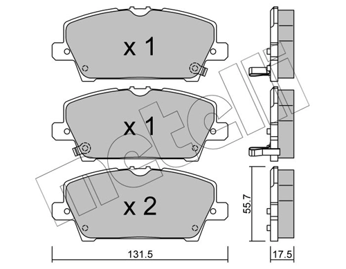 Brake Pad Set, disc brake