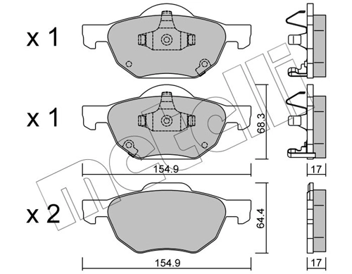 Brake Pad Set, disc brake