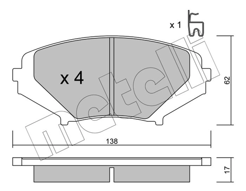 Brake Pad Set, disc brake