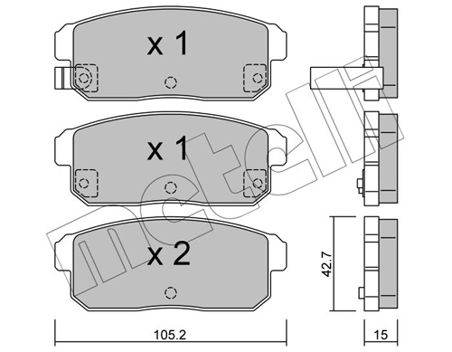 Brake Pad Set, disc brake