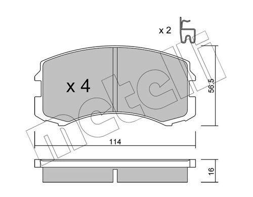 Brake Pad Set, disc brake