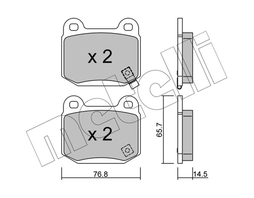 Brake Pad Set, disc brake
