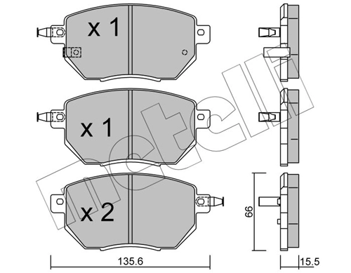 Brake Pad Set, disc brake