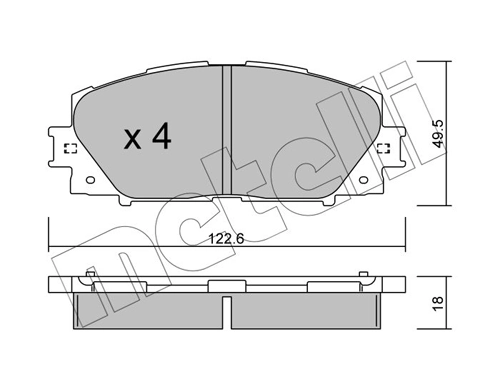Brake Pad Set, disc brake