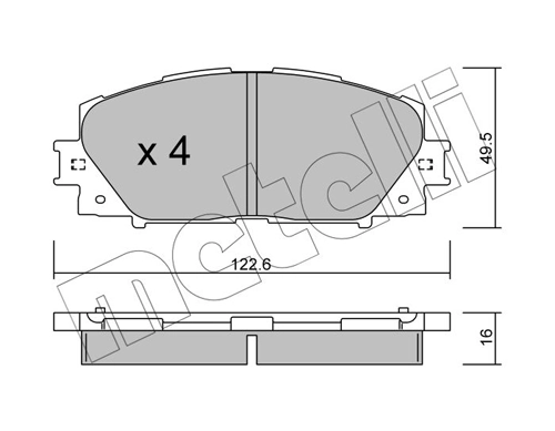 Brake Pad Set, disc brake