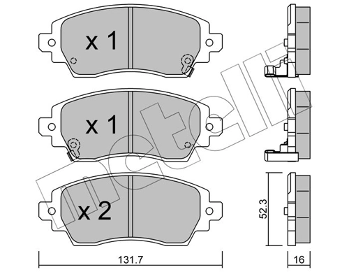 Brake Pad Set, disc brake