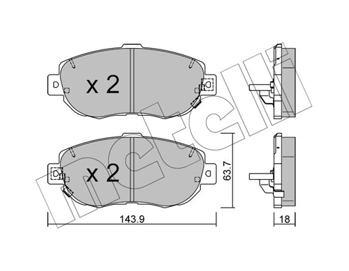 Brake Pad Set, disc brake