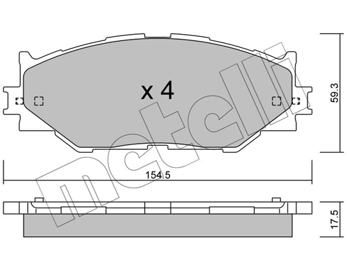 Brake Pad Set, disc brake