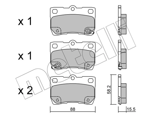 Brake Pad Set, disc brake