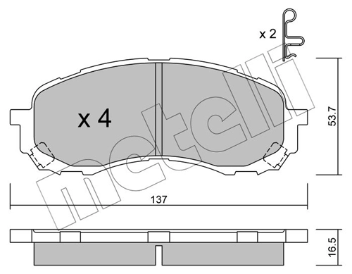 Brake Pad Set, disc brake