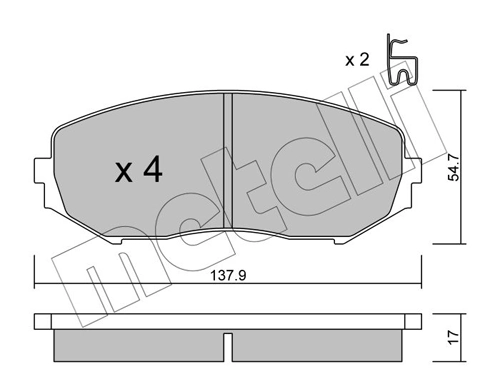 Brake Pad Set, disc brake