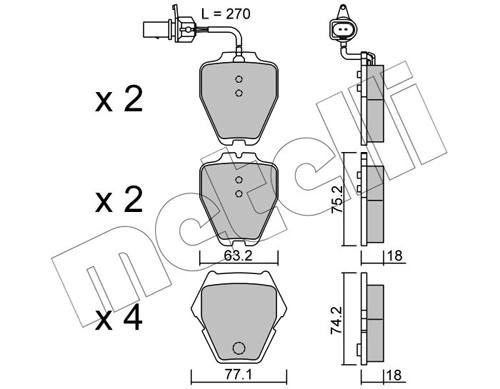 Brake Pad Set, disc brake