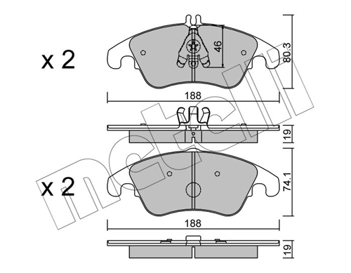 Brake Pad Set, disc brake