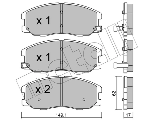 Brake Pad Set, disc brake