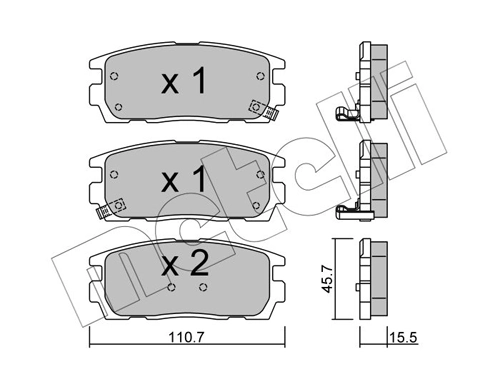 Brake Pad Set, disc brake