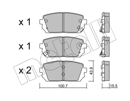Brake Pad Set, disc brake