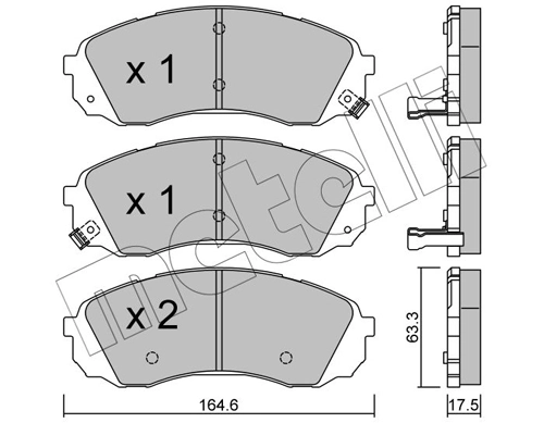 Brake Pad Set, disc brake