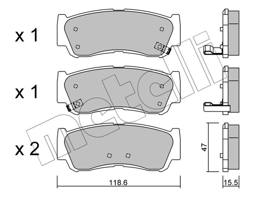 Brake Pad Set, disc brake