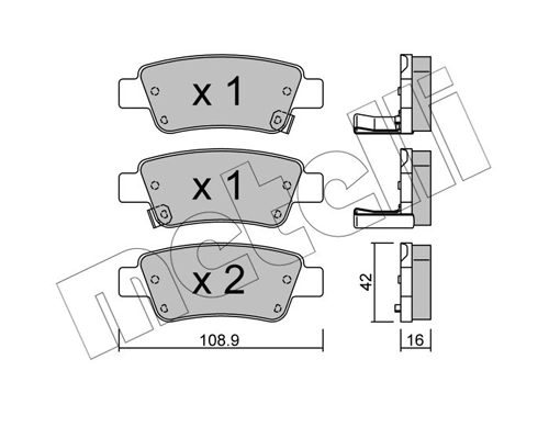 Brake Pad Set, disc brake