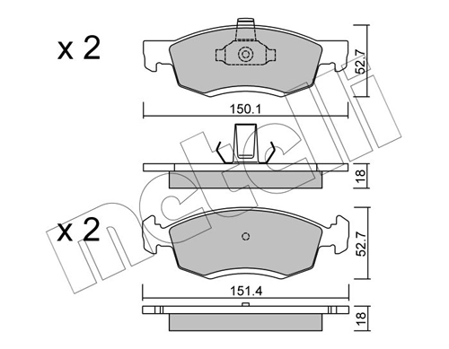 Brake Pad Set, disc brake