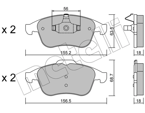 Brake Pad Set, disc brake