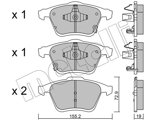 Brake Pad Set, disc brake